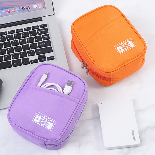 Large capacity  shockproof power charger, data cable storage bag