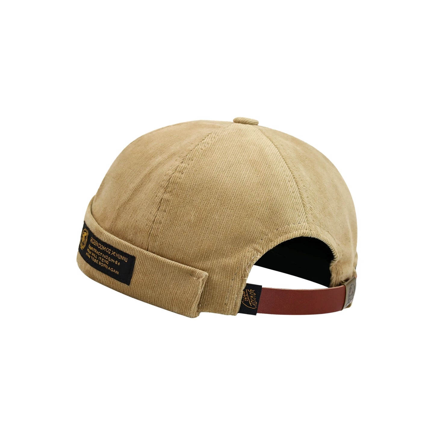 Corduroy Retro Eaves Sailor Beanie Hat