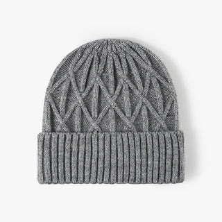 Jacquard warm cold outdoor warm inside fleece beanie
