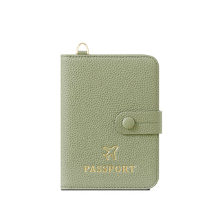 PU Lather RFID Anti-Theft Travel Passport & Card Holder For women