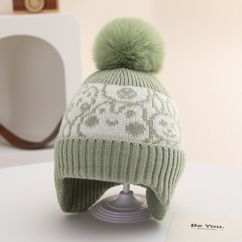 Toddler's Ear Protecting Thick Velvet Cap For Winter