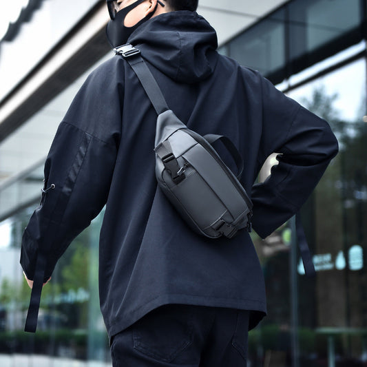 Mens Crossbody Multifunctional Waterproof Chest Shoulder Bag