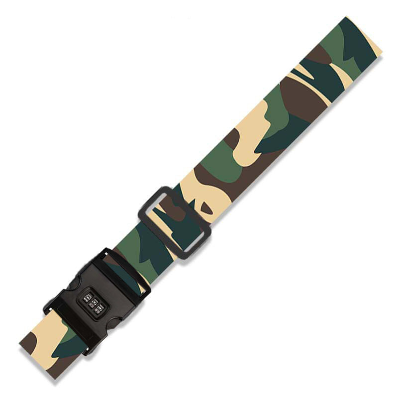 Polyester Luggage Strap With Clasp and Print