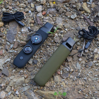 7-in-1 Outdoor Emergency Survival Whistle Multi-Tool with LED Light X7-1