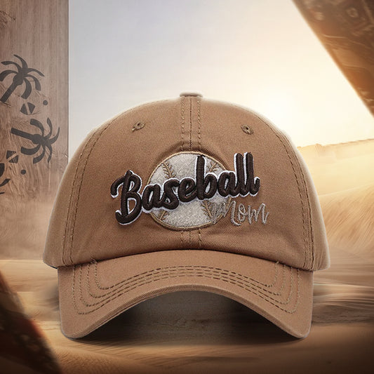 Three-dimensional embroidery curved brim baseball outdoor sun protection cap