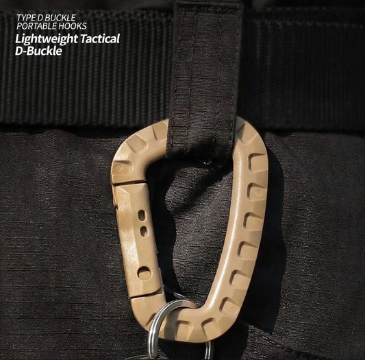 ITW Lightweight Tactical D-Type Buckle For Outdoor Climbing Hiking Gear