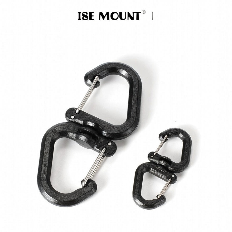 ISE MOUNT Portable 360 Rotary Hook S Hook Multifunction Buckle
