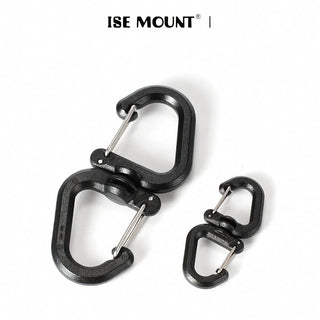 ISE MOUNT Portable 360 Rotary Hook S Hook Multifunction Buckle