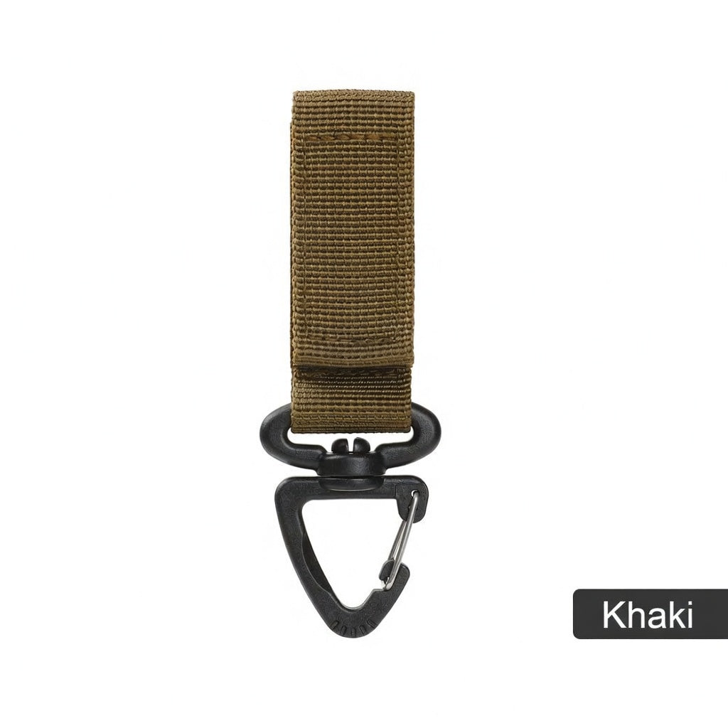 Tactical 360-Degree Rotating Triangle Backpack Carabiner Keychain Survival Tool