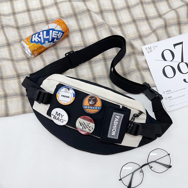 Japanese Style Waterproof Messenger Chest Bag Crossbody