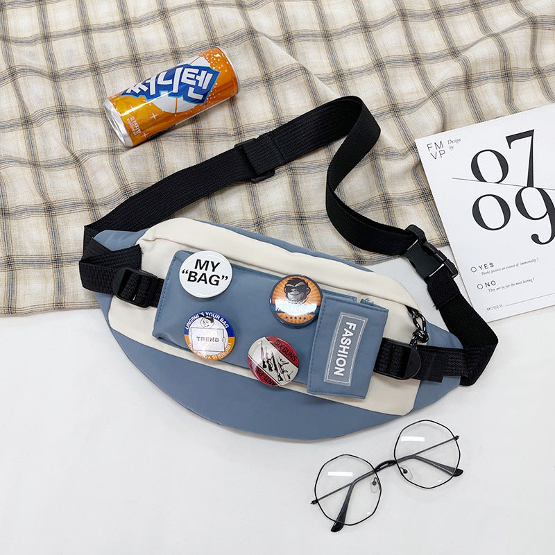 Japanese Style Waterproof Messenger Chest Bag Crossbody