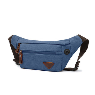 ZUOLUNDUO Trendy Retro Style Canvas Waist Shoulder Bag