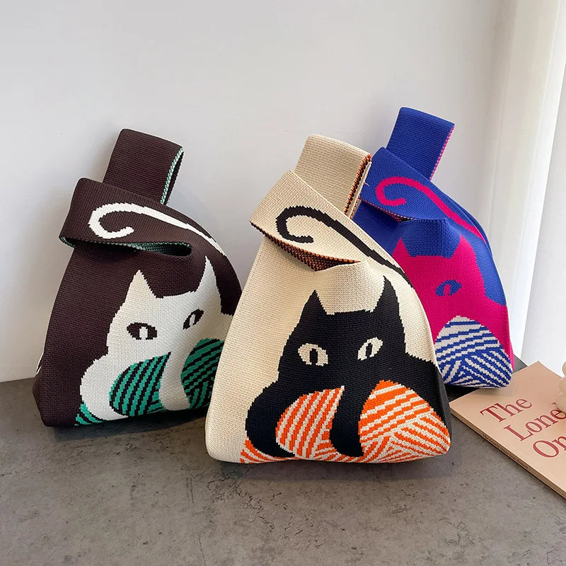Mini Portable Knot Wrist Bag