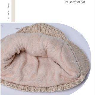 Winter new warm snowflake woolen big earmuffs