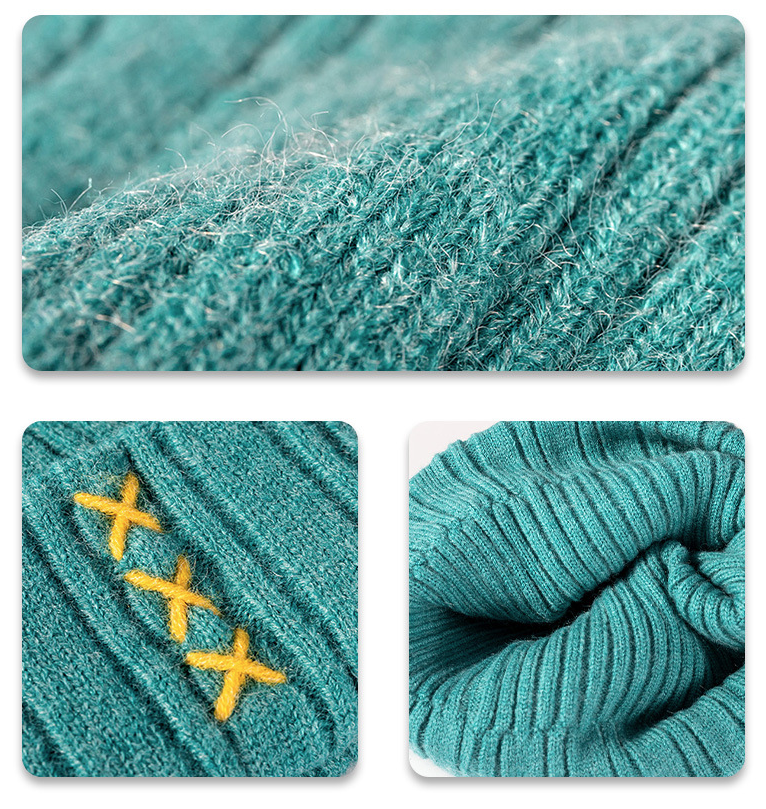 কোরিয়ান ভার্সনের জ্যাকোয়ার্ড সেলাই করা পশমী পুরু এবং উষ্ণ বিনি