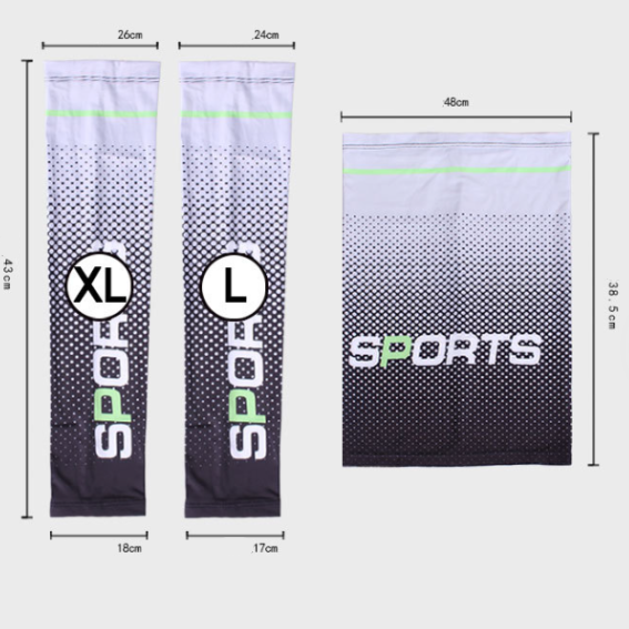 Silk Cycling Arm Sleeves Sun Protection