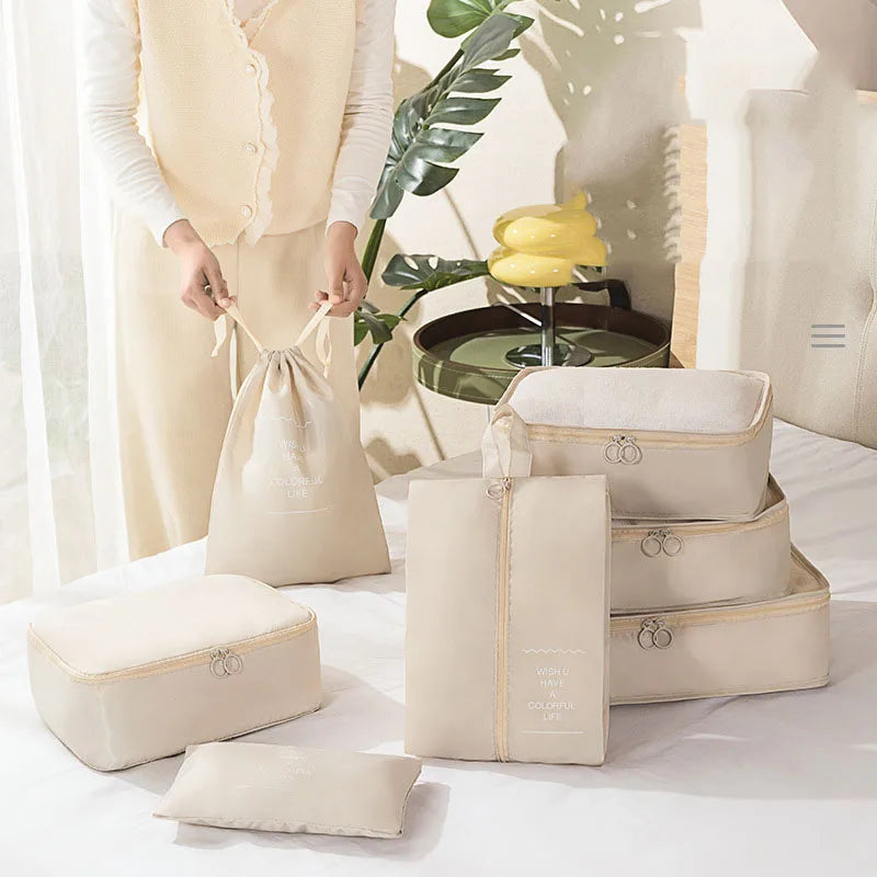 7pcs set Luggage Travel Storage Bag