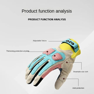 Outdoor riding thickened scratch resistant motorcycle gloves