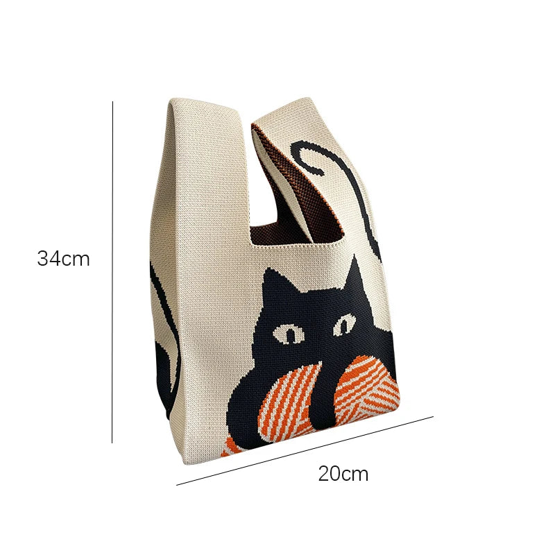 Mini Portable Knot Wrist Bag