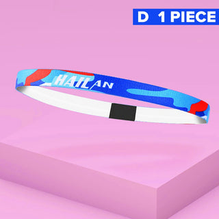 4PCS Nylon Elastic Head Sweatband Set