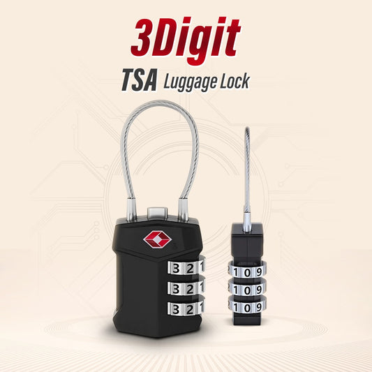 Smart Combination TSA Safe 3 digit combination travel luggage Lock.