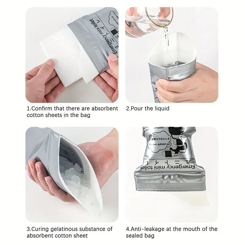 5pc Disposable emergency urine bag
