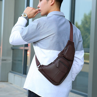 Mens Outdoor Chest Crossbody Anti-theft Shoulder Bag