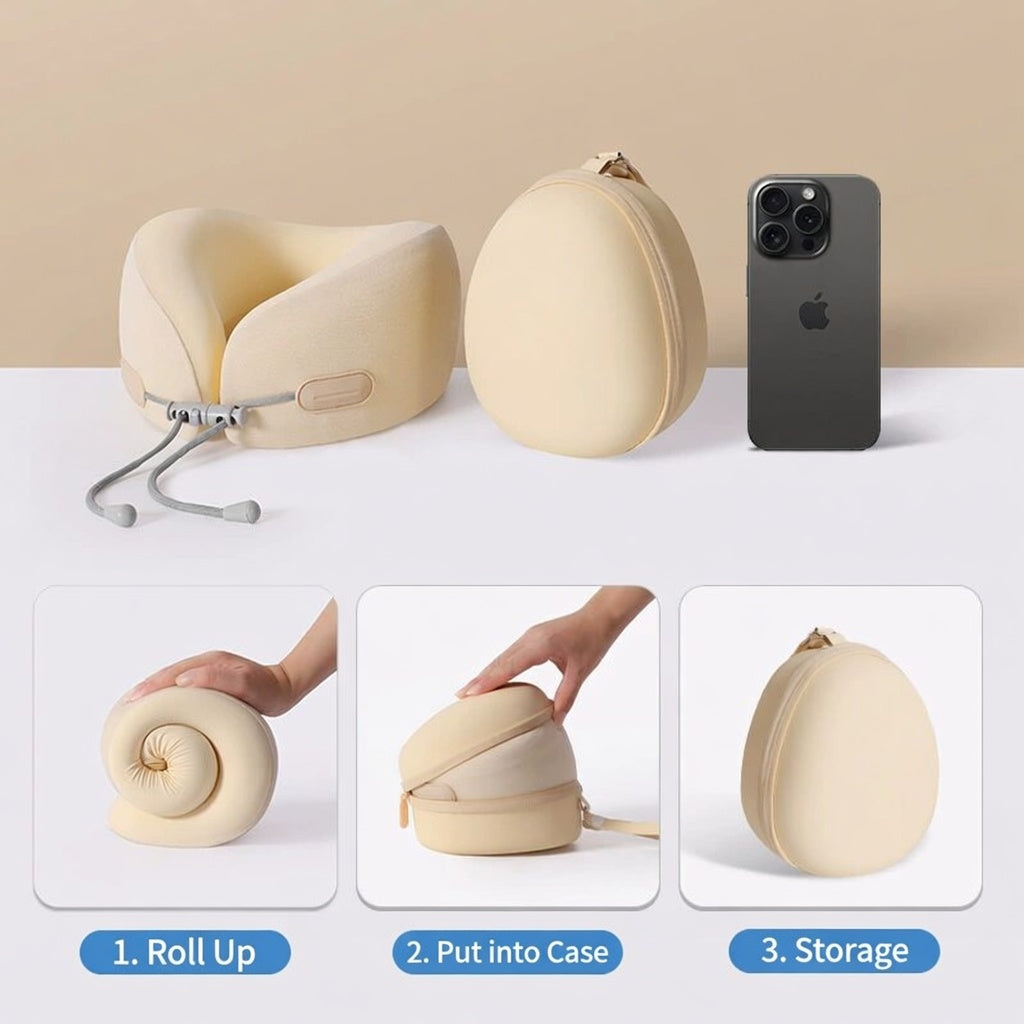 Memory Foam U-Shaped Travel Neck Pillow Ergonomic Comfort Design