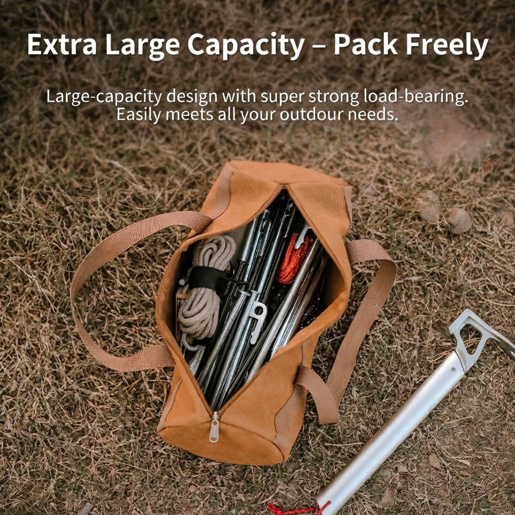 ISE MOUNT Camping Tent Stake Organizer Bag Handheld Tool Pack