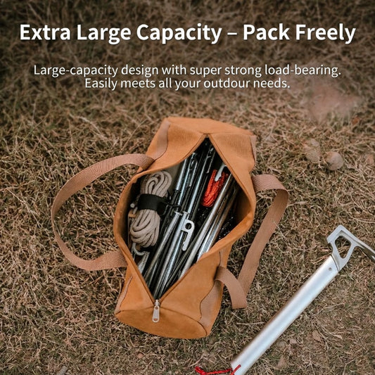 ISE MOUNT Camping Tent Stake Organizer Bag Handheld Tool Pack