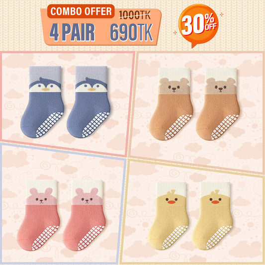 Anti-Slip High Quality Padded Floor Socks For Kids