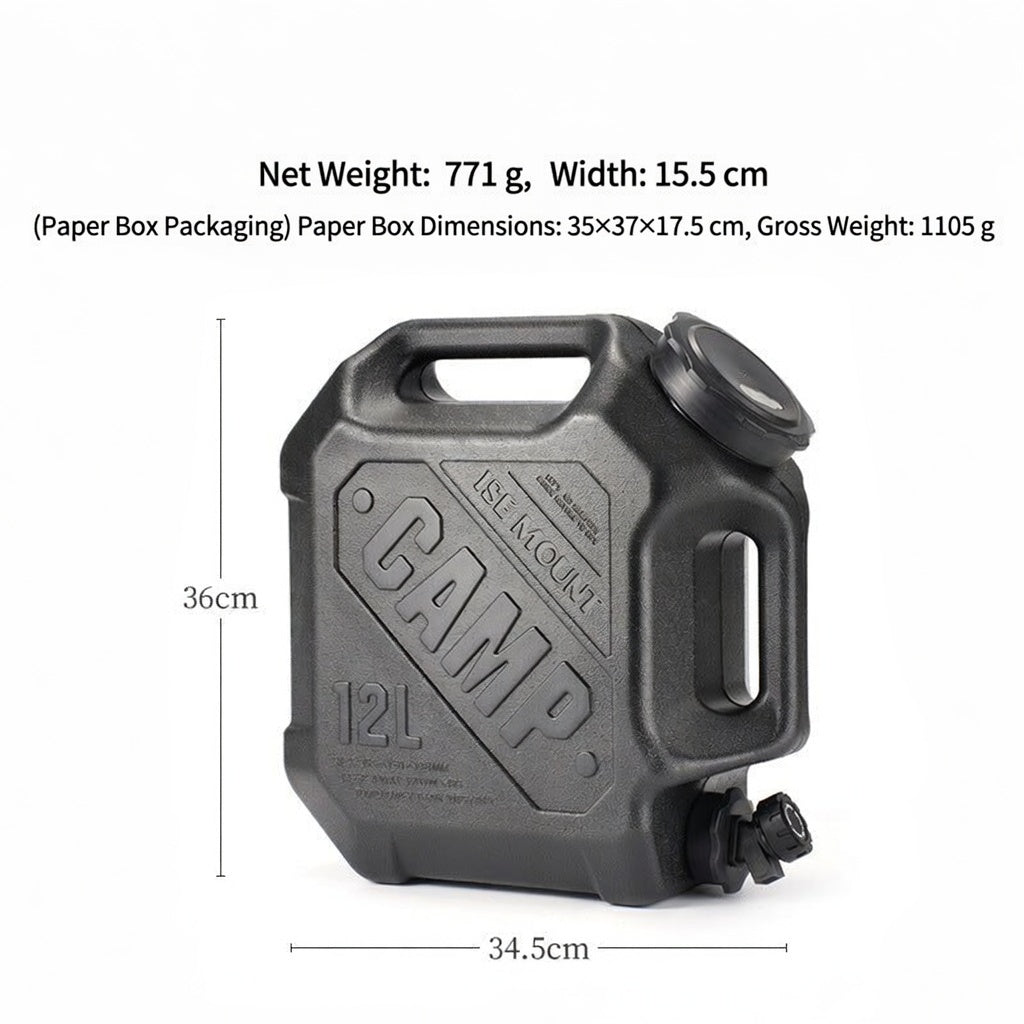 ISE MOUNT 12L Outdoor Water Bucket Faucet Double Handle Set