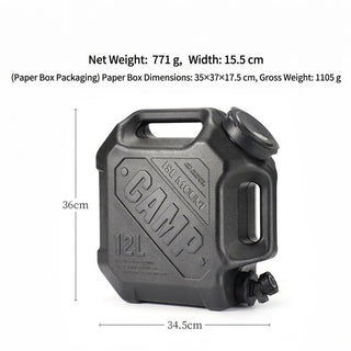 ISE MOUNT 12L Outdoor Water Bucket Faucet Double Handle Set
