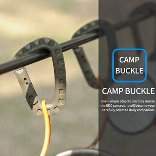 ITW Lightweight Tactical D-Type Buckle For Outdoor Climbing Hiking Gear