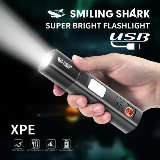 Outdoor Mini Charging Strong Telescopic Multi-function Flashlight