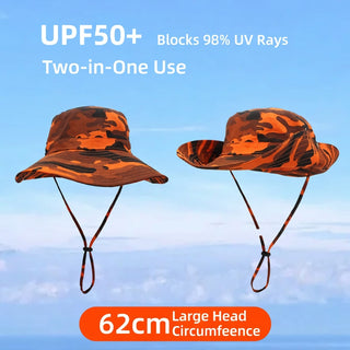 Outfly Tactical Camouflage Sun Hat Wide Brim Fishing Cap