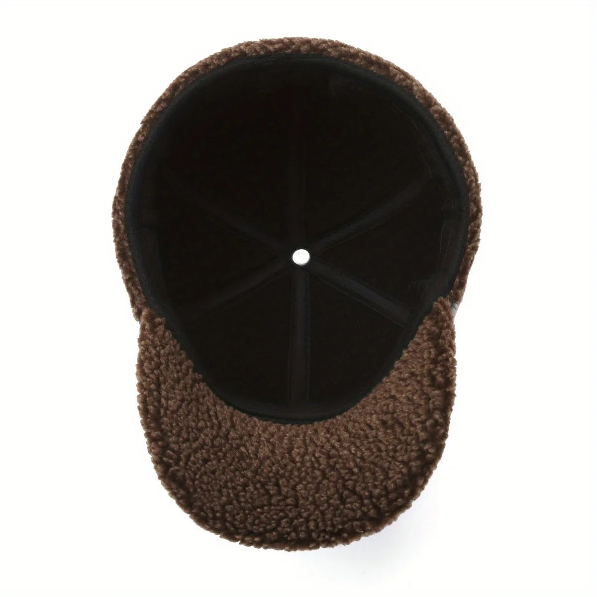 Men's Cotton pile warm woolen thick ear protection leather hat