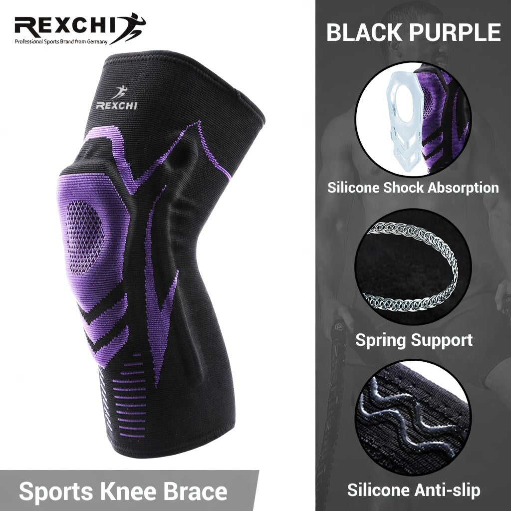 REXCHI Elastic Compression Leg Sleeves for Basketball Running and Cycling