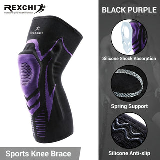 REXCHI Elastic Compression Leg Sleeves for Basketball Running and Cycling
