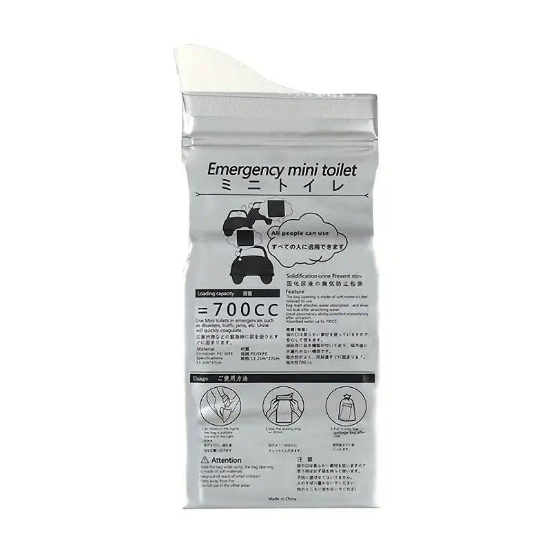 5pc Disposable emergency urine bag