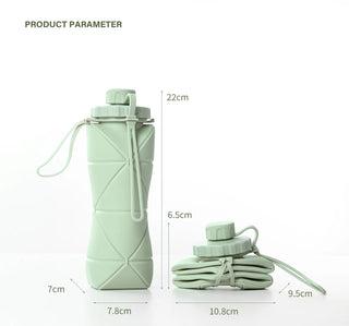 Portable Silicone Foldable Water bottle for Traveling and Outdoor Sports, Summer Essentials