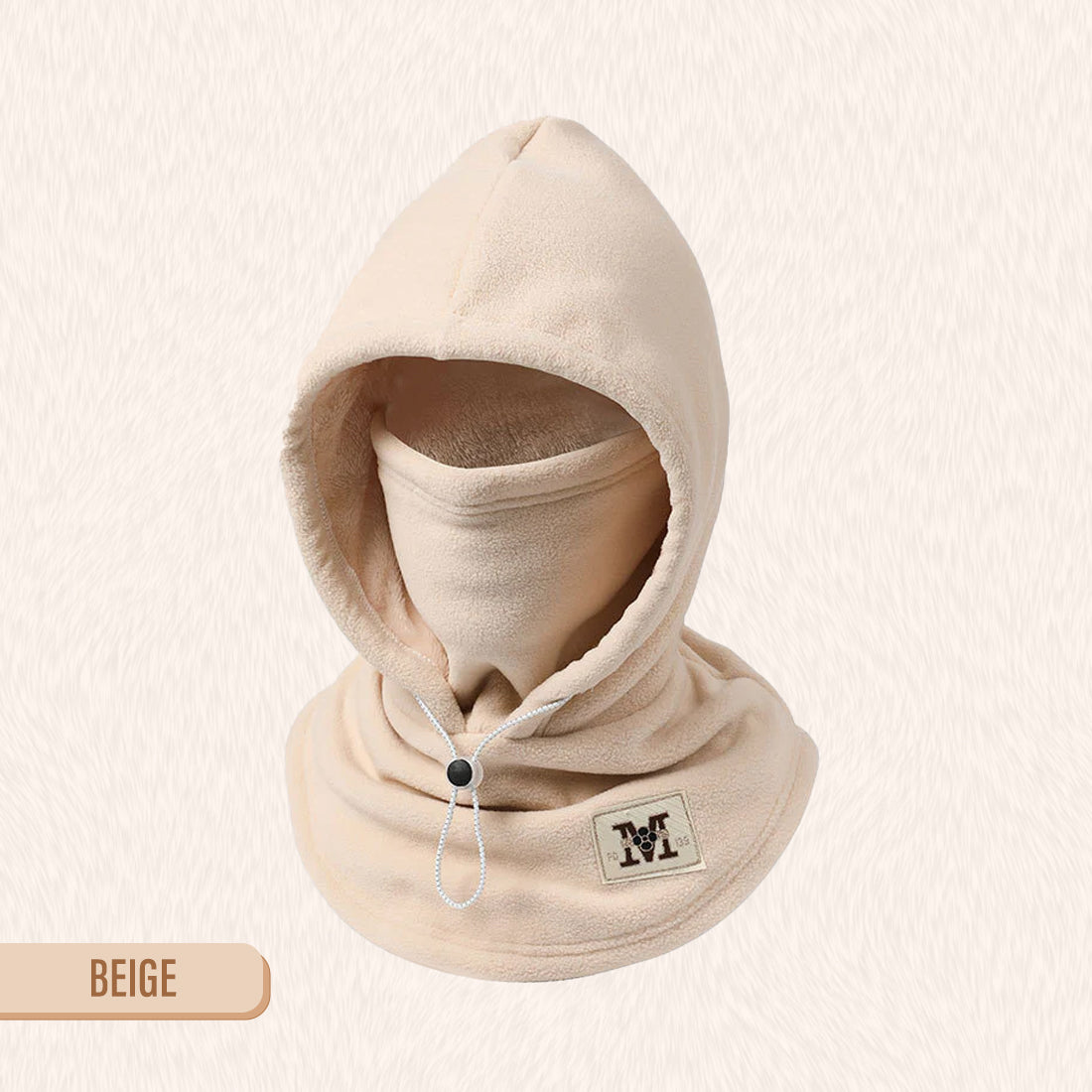 শরৎ এবং শীতের উষ্ণ মখমলের ঘন কান এবং ঘাড়ের টুপি