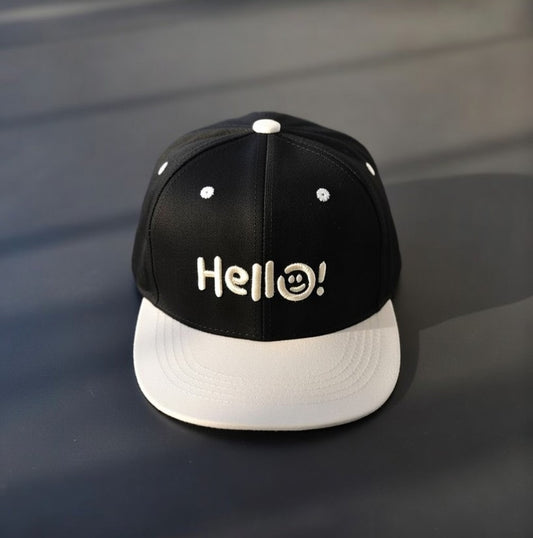 বাচ্চাদের জন্য হিপ হপ স্টাইলের সলিড কালার ব্লকড ব্রিমড সামার টুপি