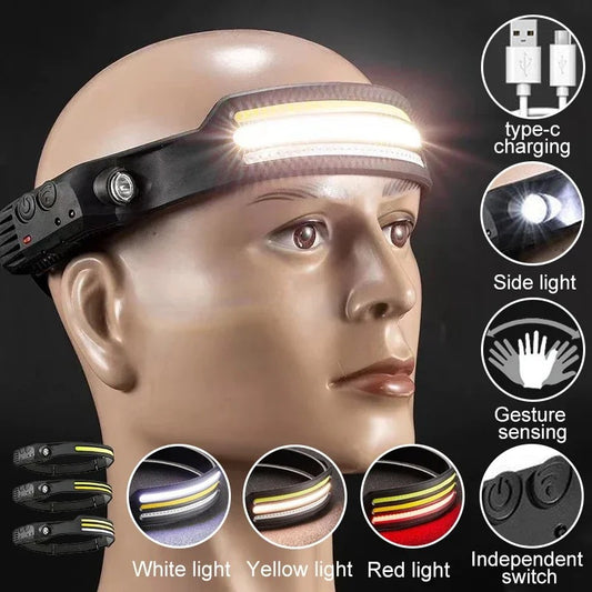 Smile Shark Outdoor Three Stripe Bright LED Patrol Search Headlight