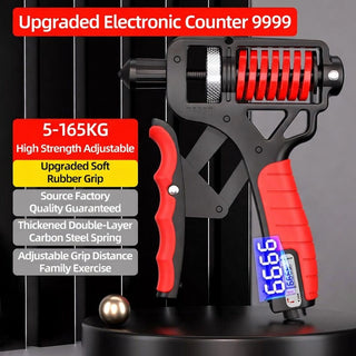 Adjustable Heavy Duty Hand Grip Strengthener with Digital Counter