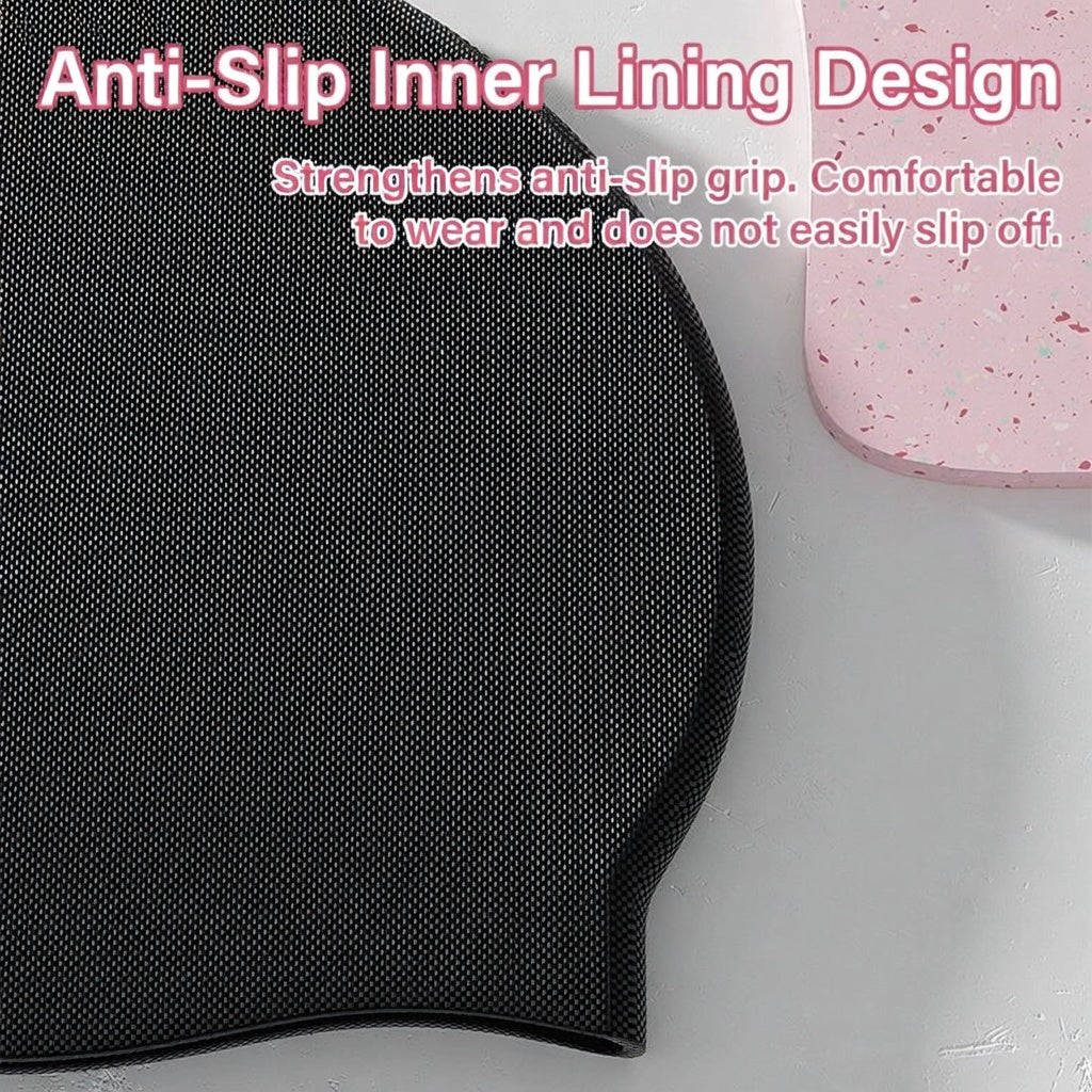 Professional Silicone Swim Cap Women Long Hair Waterproof Comfortable Design