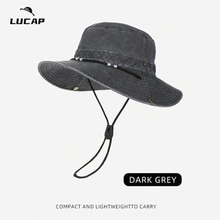 Retro Waterproof Quick Dry Sun Protection Wide Brim Cowboy Hat