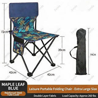 Portable Folding Camping Chair for Outdoor Picnic Dining