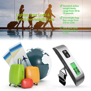 Portable electronic 50KG portable luggage scale.