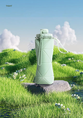 Portable Silicone Foldable Water bottle for Traveling and Outdoor Sports, Summer Essentials